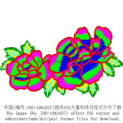 svg矢量绣花图下载