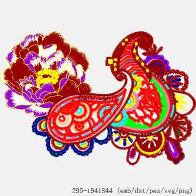 svg矢量绣花图下载