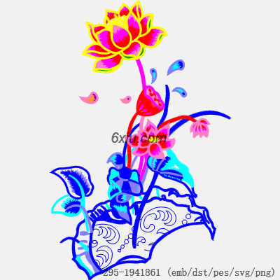 svg矢量绣花图下载