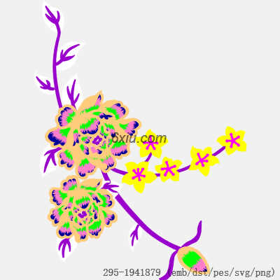 svg矢量绣花图下载