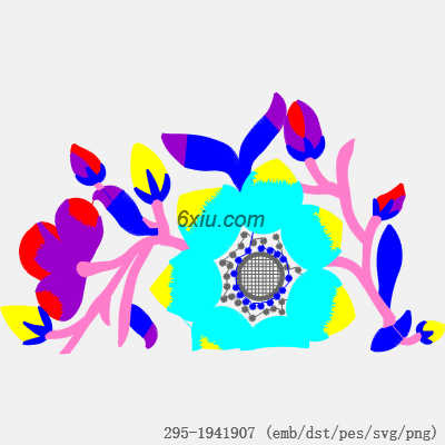 svg矢量绣花图下载