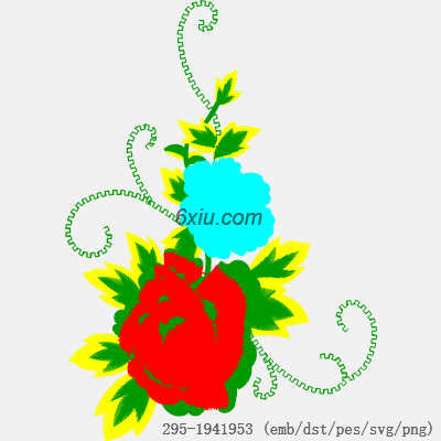 svg矢量绣花图下载