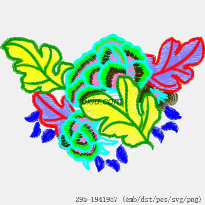 svg矢量绣花图下载