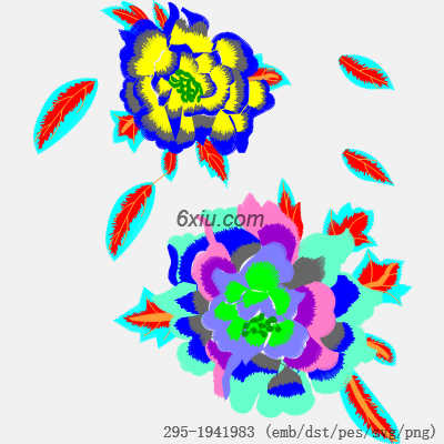 svg矢量绣花图下载