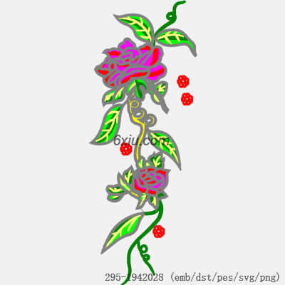 svg矢量绣花图下载