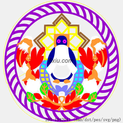 svg矢量绣花图下载