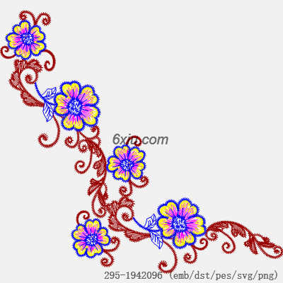 svg矢量绣花图下载