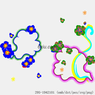 svg矢量绣花图下载