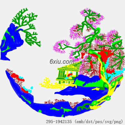 svg矢量绣花图下载