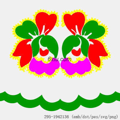 svg矢量绣花图下载