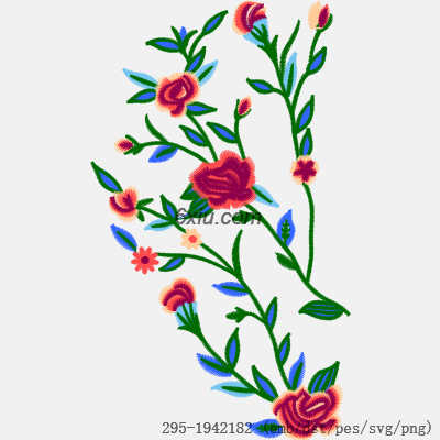 svg矢量绣花图下载