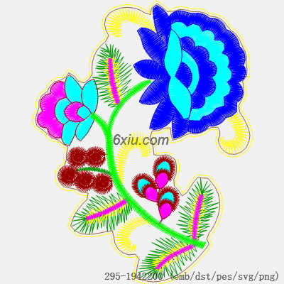 svg矢量绣花图下载