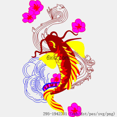 svg矢量绣花图下载