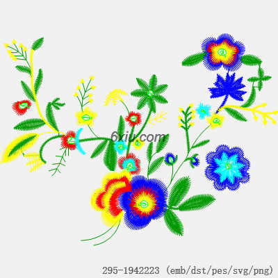 svg矢量绣花图下载