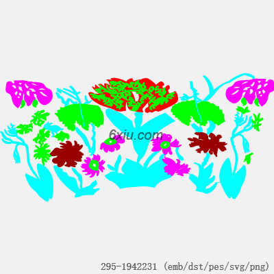 svg矢量绣花图下载