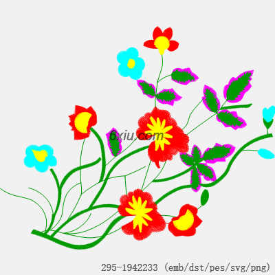 svg矢量绣花图下载