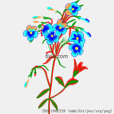 svg矢量绣花图下载