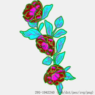 svg矢量绣花图下载