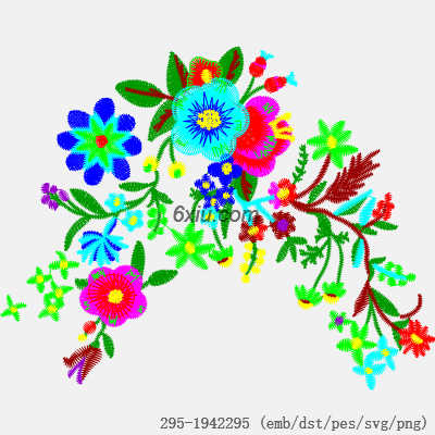 svg矢量绣花图下载