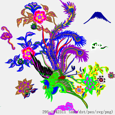 svg矢量绣花图下载