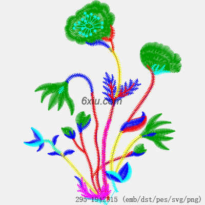 svg矢量绣花图下载