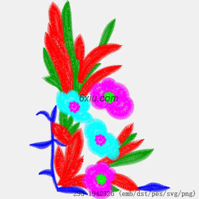 svg矢量绣花图下载