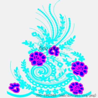 svg矢量绣花图下载