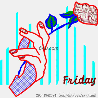 svg矢量绣花图下载