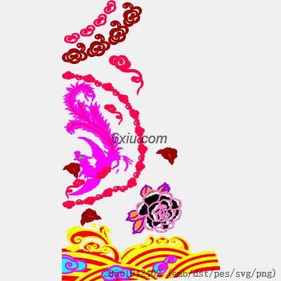 svg矢量绣花图下载