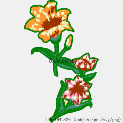 svg矢量绣花图下载