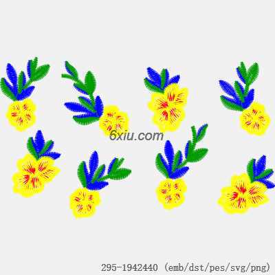 svg矢量绣花图下载