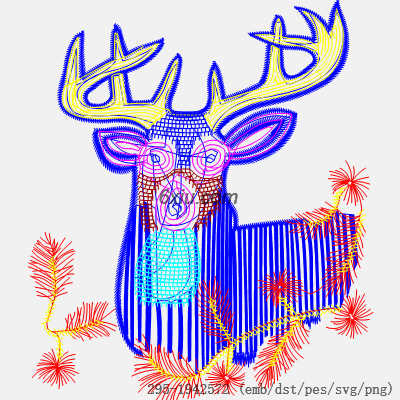 svg矢量绣花图下载