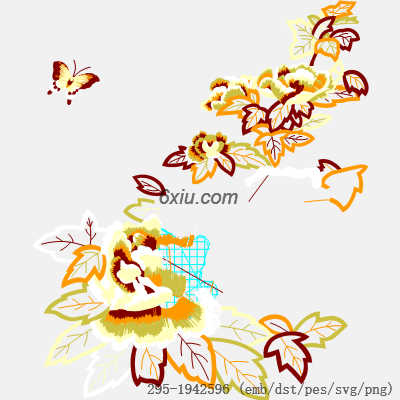 svg矢量绣花图下载