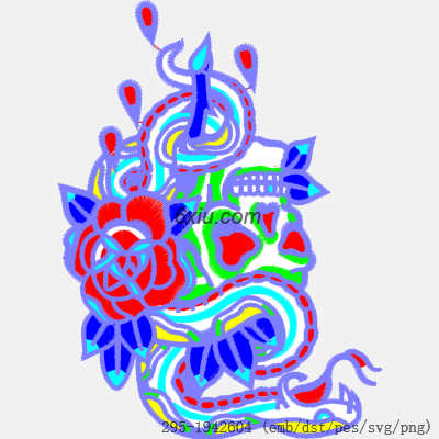 svg矢量绣花图下载