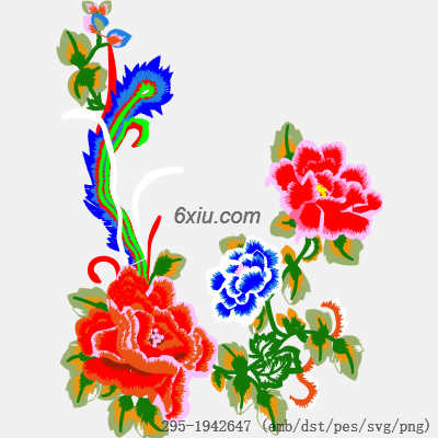 svg矢量绣花图下载
