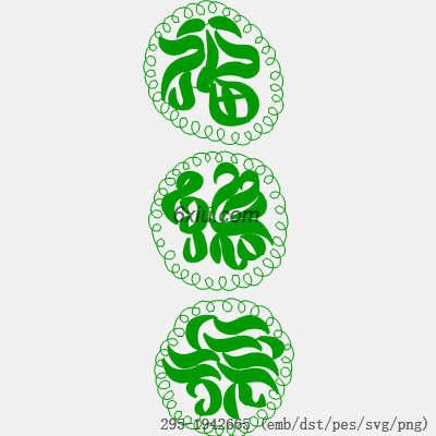svg矢量绣花图下载