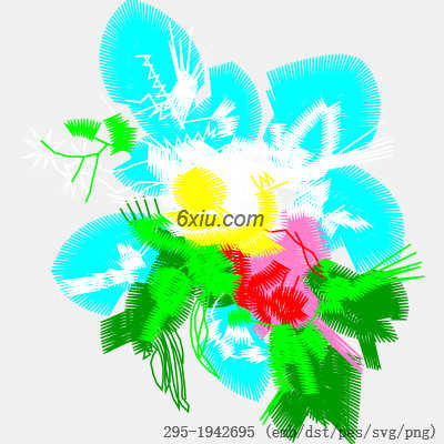 svg矢量绣花图下载