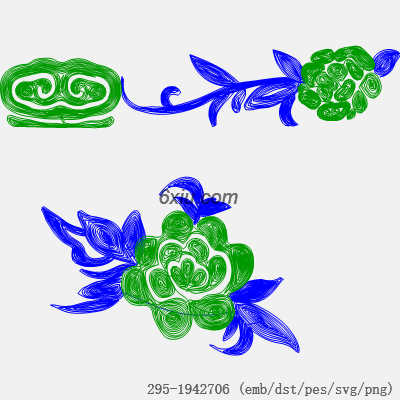 svg矢量绣花图下载