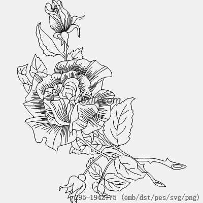 svg矢量绣花图下载