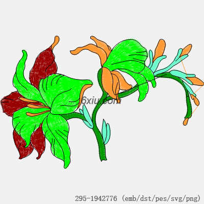 svg矢量绣花图下载