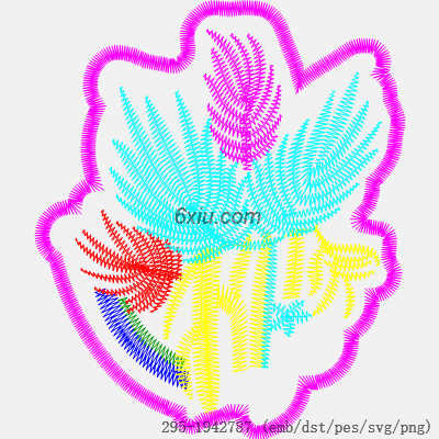 svg矢量绣花图下载