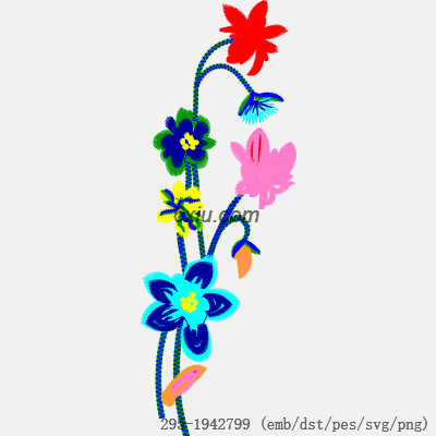 svg矢量绣花图下载
