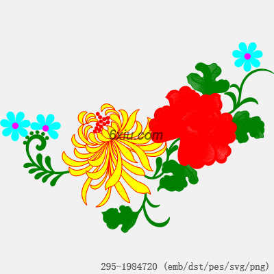 svg矢量绣花图下载
