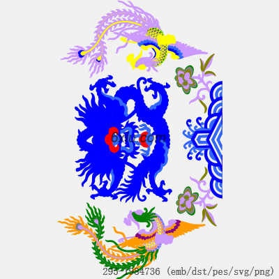 svg矢量绣花图下载
