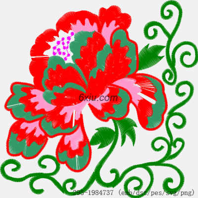 svg矢量绣花图下载