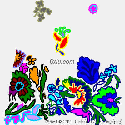 svg矢量绣花图下载