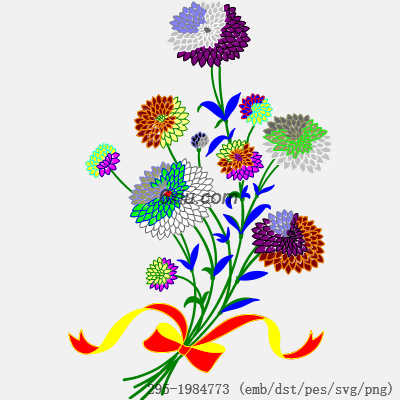 svg矢量绣花图下载