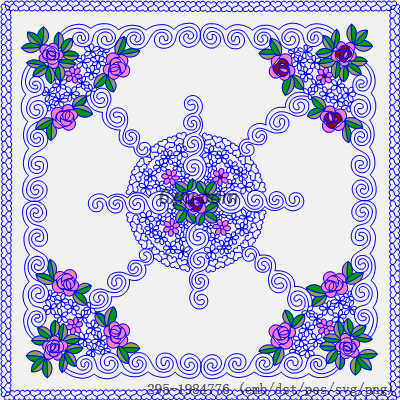 svg矢量绣花图下载
