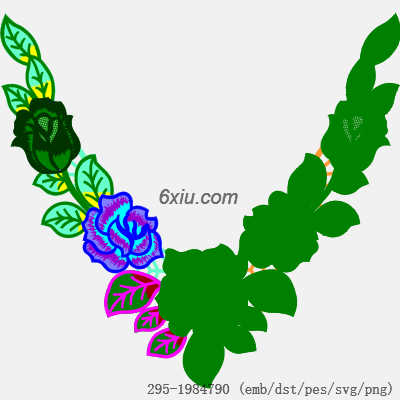 svg矢量绣花图下载