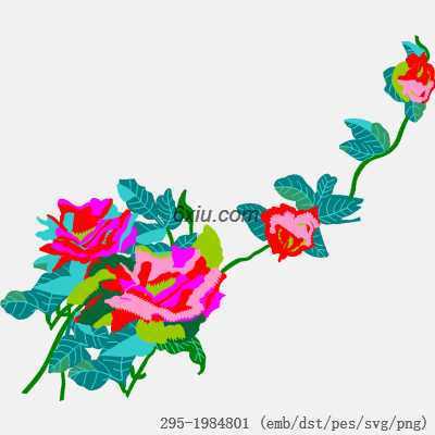svg矢量绣花图下载